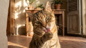 Il tuo gatto si lecca continuamente: semplice pulizia... o segno di stress?