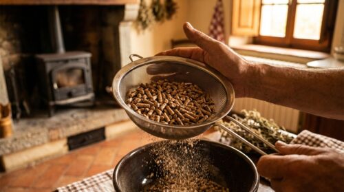 Pellet di legno: perché setacciarli prima di utilizzarli protegge la stufa e ti fa risparmiare guasti